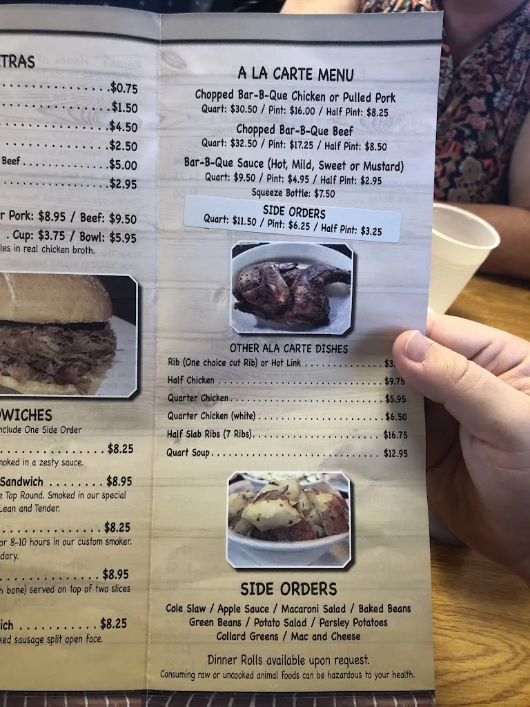 Menu_Kojak's House of Ribs_Seffner, FL_image_old_1