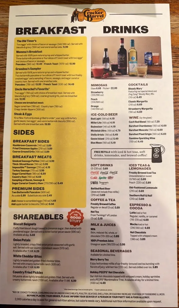 Menu_Cracker Barrel Old Country Store_Seffner, FL_image_old_3