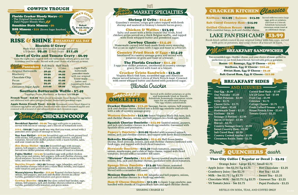 Menu_Florida Cracker Kitchen_Brooksville, FL_image_old_1