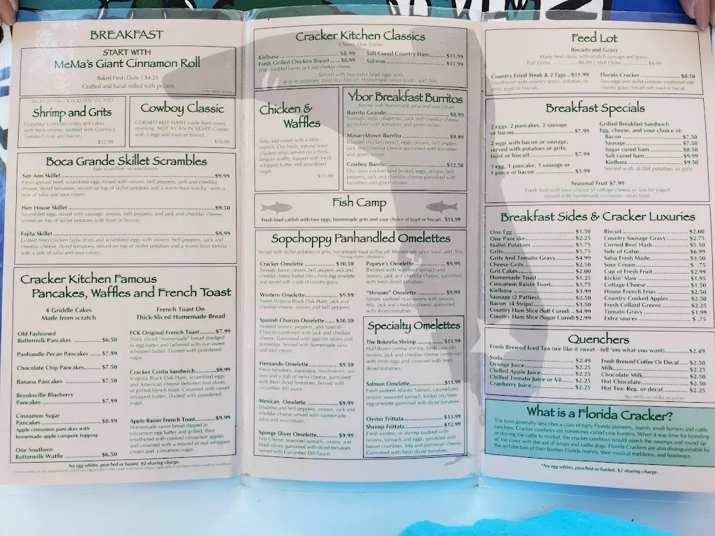 Menu_Florida Cracker Kitchen_Brooksville, FL_image_old_3