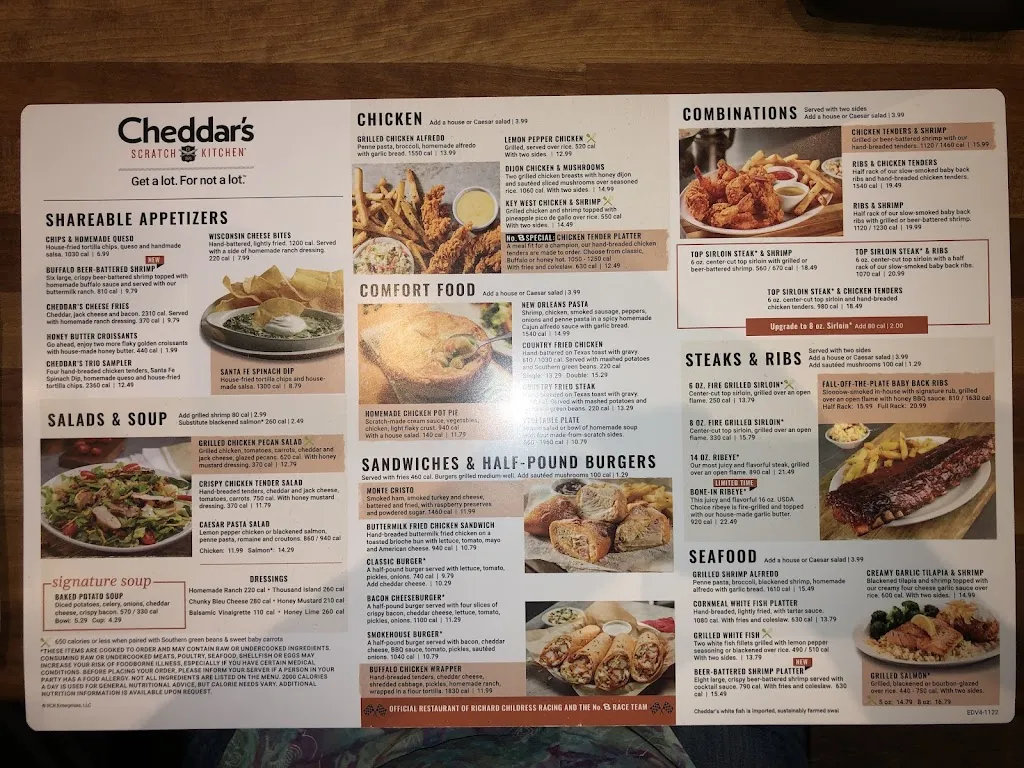 Menu_Cheddar's Scratch Kitchen_Brooksville, FL_image_old_2