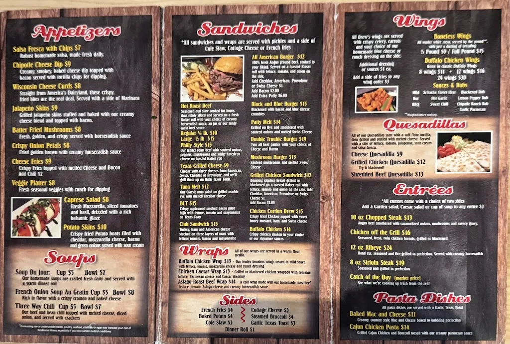 Menu_Drew's American Grill_Brooksville, FL_image_old_1