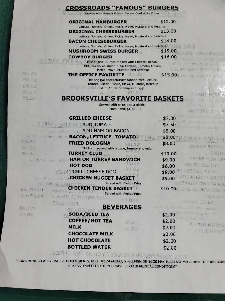 Menu_The Office at the Crossroads_Brooksville, FL_image_old_2