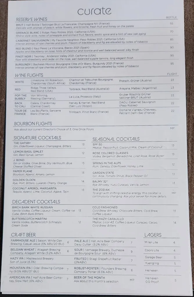 Menu_Curate_Springfield, IL_image_old_1