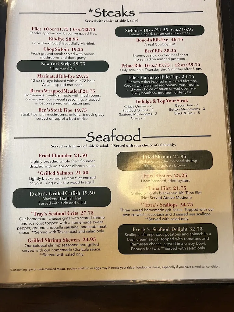 Menu_Willie Sue's. Sumter,S.C._Sumter, SC_image_old_1