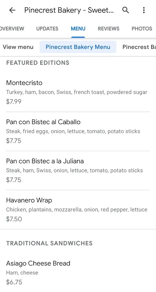 Menu_Pinecrest Bakery - Sweetwater_Miami, FL_image_old_3