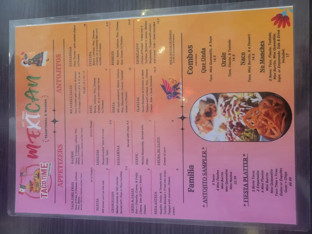 Menu_Taco Time and More_Miami, FL_image_old_1