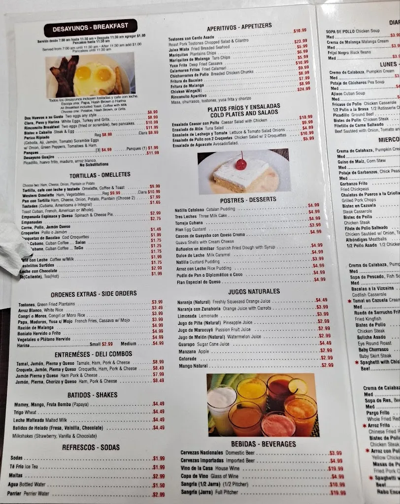 Menu_Rinconcito Cubano_Miami, FL_image_old_3
