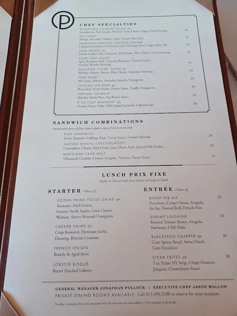 Menu_Ocean Prime_Tampa, FL_image_old_3