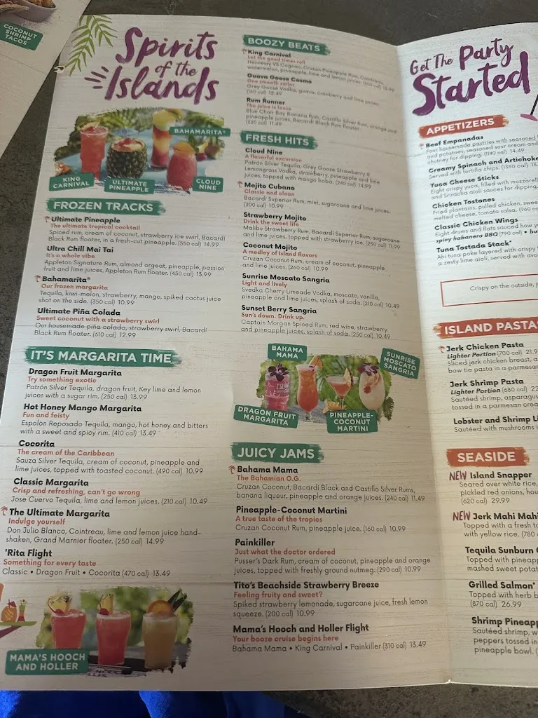 Menu_Bahama Breeze_Orlando, FL_image_old_1