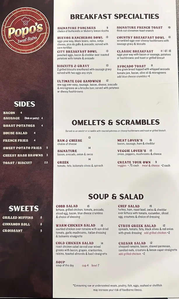 Menu_Popo's Local Bistro_Orlando, FL_image_old_2