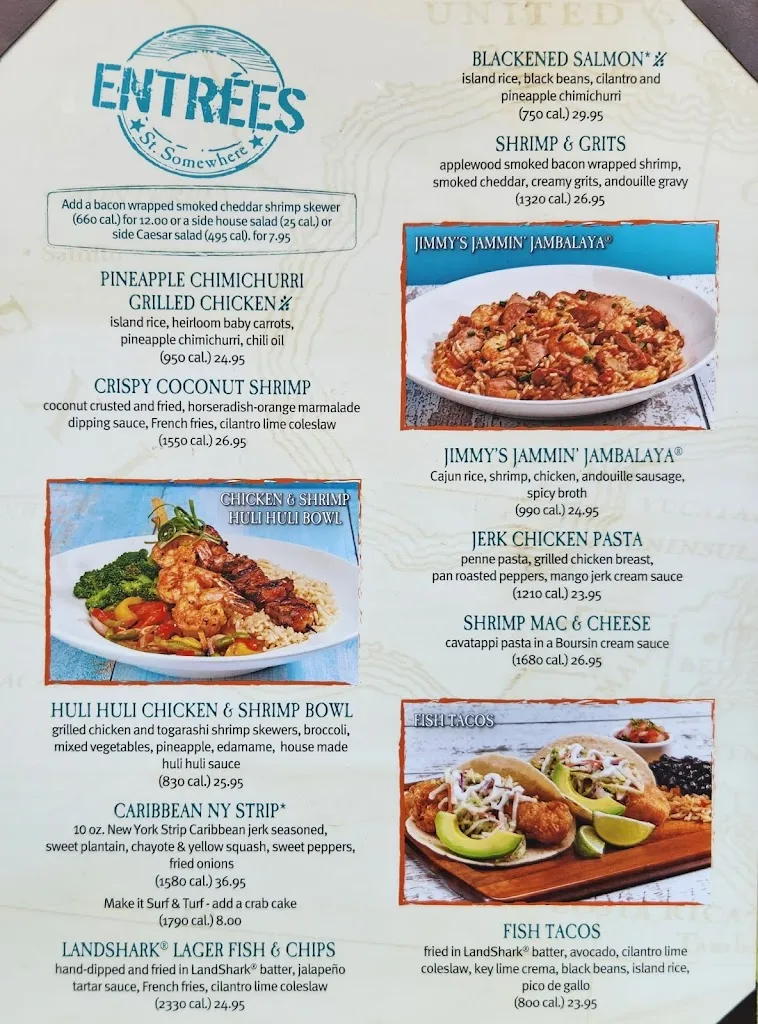 Menu_Jimmy Buffett's Margaritaville_Orlando, FL_image_old_3