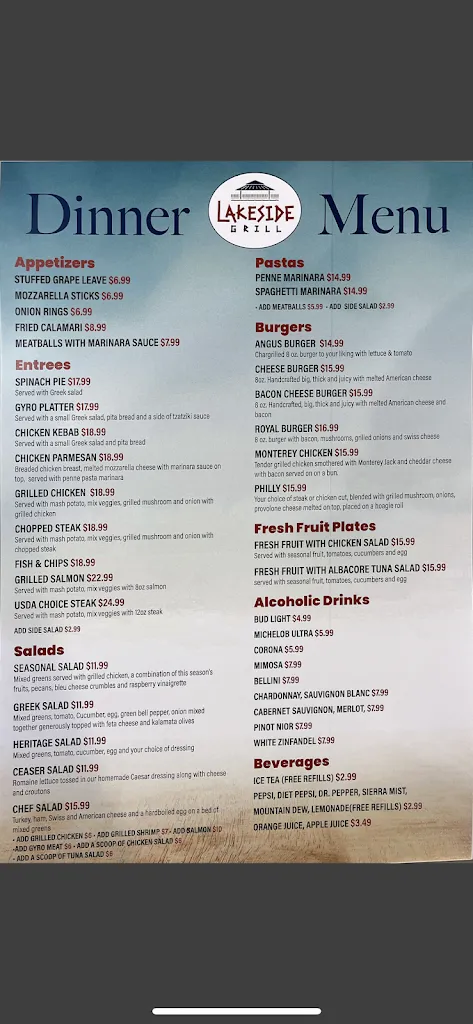 Menu_Lakeside Grill_Okeechobee, FL_image_old_2