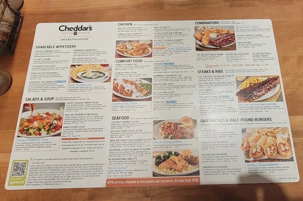 Menu_Cheddar's Scratch Kitchen_Miami, FL_image_old_1