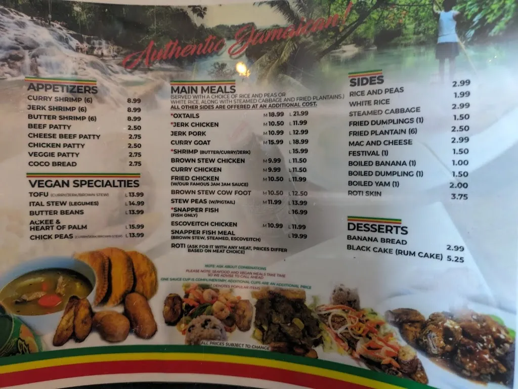 Menu_Jamaica Jamaica Island Cuisine_Town 'N' Country, FL_image_old_1