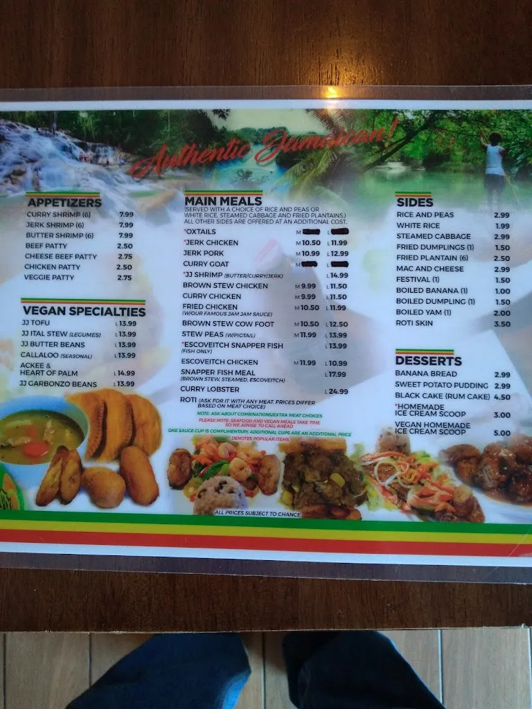 Menu_Jamaica Jamaica Island Cuisine_Town 'N' Country, FL_image_old_2