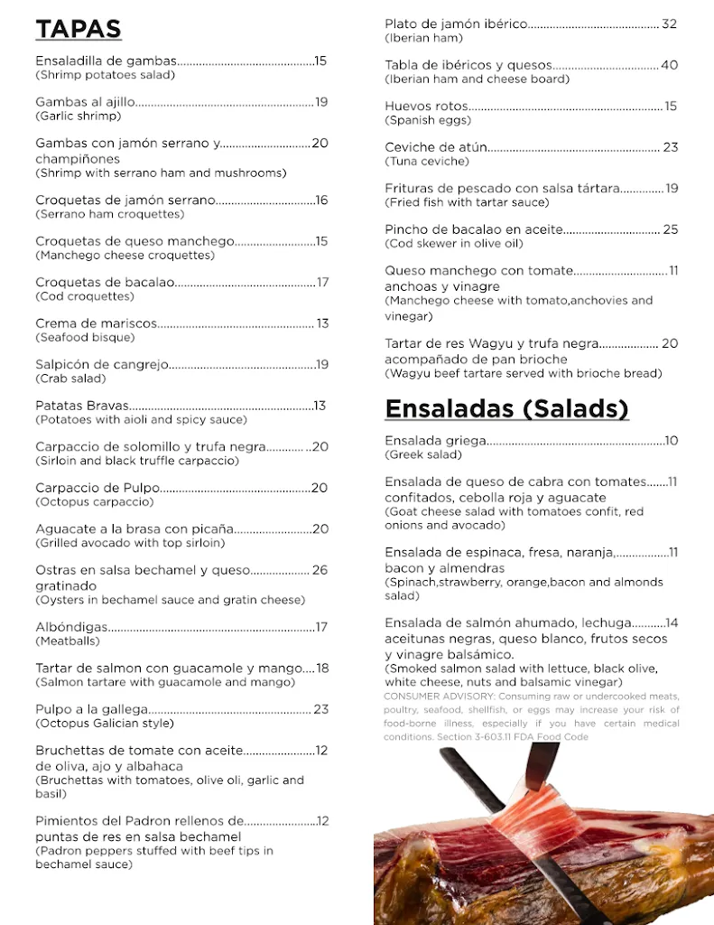 Menu_Olivos Mediterranean Restaurant_Tampa, FL_image_old_1