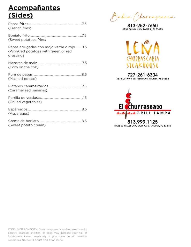 Menu_Olivos Mediterranean Restaurant_Tampa, FL_image_old_3