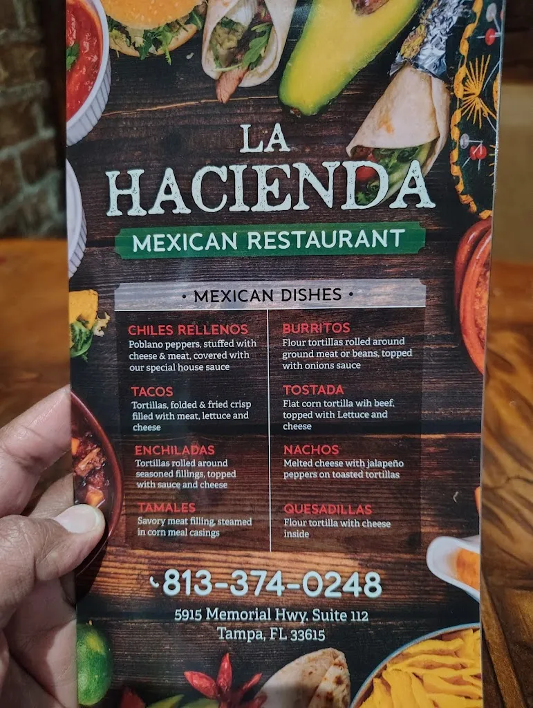 Menu_La Hacienda Mexicana_Tampa, FL_image_old_2