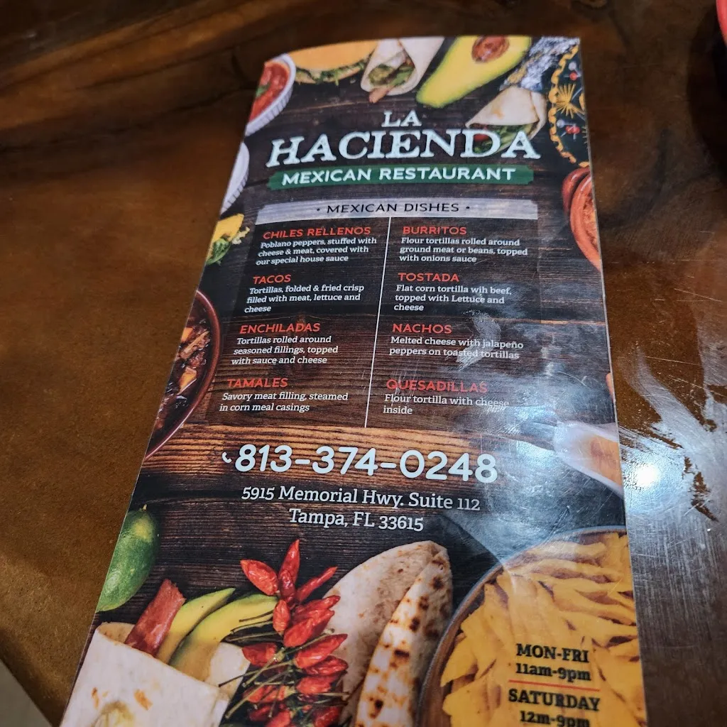 Menu_La Hacienda Mexicana_Tampa, FL_image_old_3