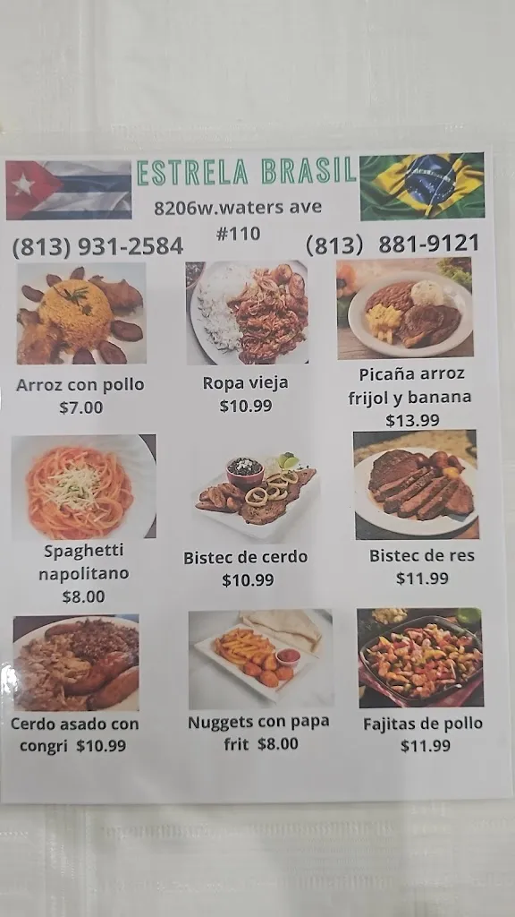 Menu_Estrela Brasil Corporation_Tampa, FL_image_old_1