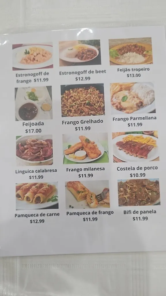 Menu_Estrela Brasil Corporation_Tampa, FL_image_old_2