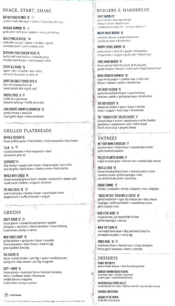 Menu_Craft Street_Trinity, FL_image_old_2