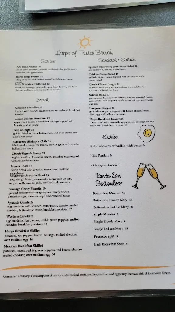 Menu_Harps of Trinity_New Port Richey, FL_image_old_3
