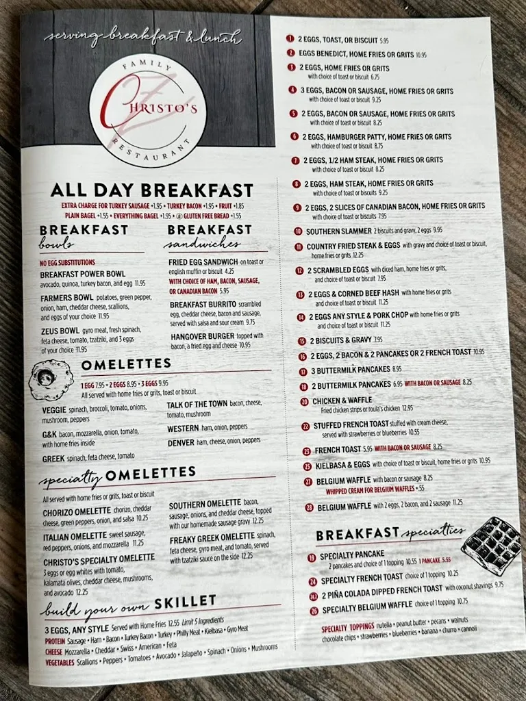 Menu_Christo's Restaurant_Trinity, FL_image_old_2