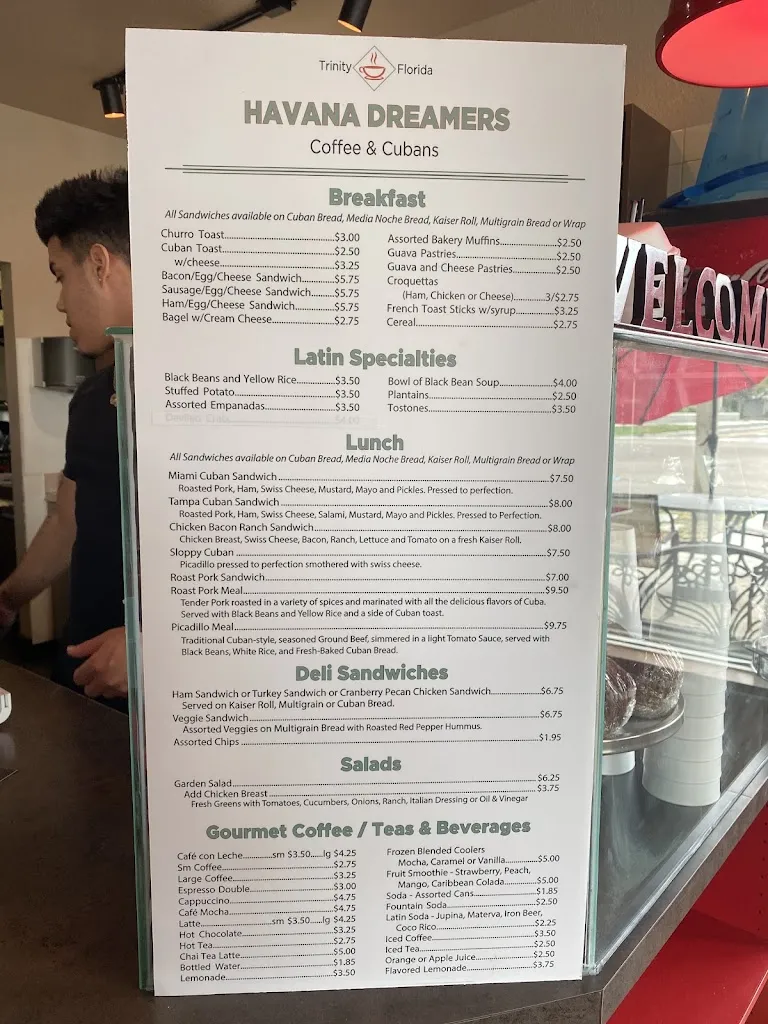 Menu_Havana Dreamers Cafe_New Port Richey, FL_image_old_3