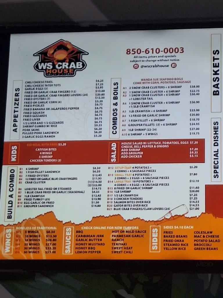 Menu_WS Crab House_Callaway, FL_image_old_2