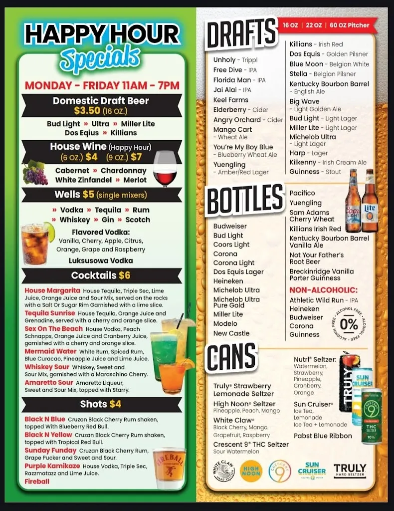 Menu_JF Kicks Restaurant & Patio Bar_Valrico, FL_image_old_2