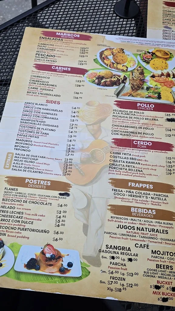 Menu_El Rico Frappé Latino El paladar Jibaro_Valrico, FL_image_old_2