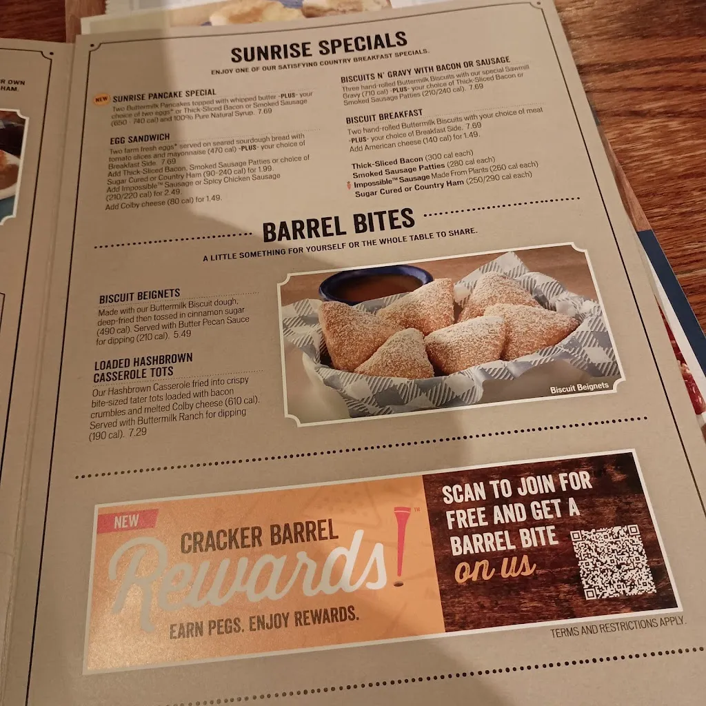 Menu_Cracker Barrel Old Country Store_Valrico, FL_image_old_2