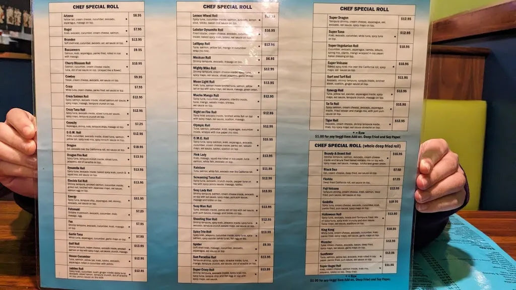 Menu_Sunflower Cafe Inc_Valrico, FL_image_old_1
