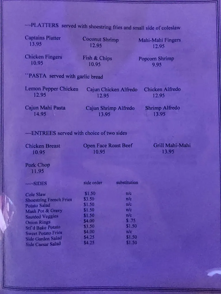 Menu_Bryson's Irish Pub_Virginia Gardens, FL_image_old_2