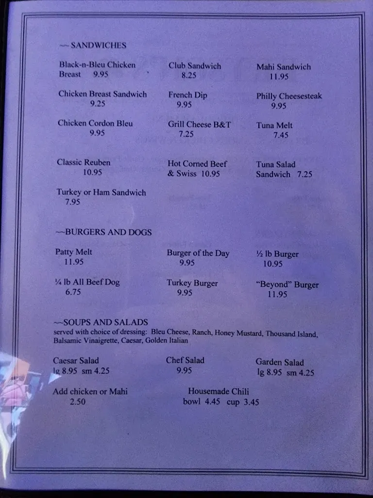 Menu_Bryson's Irish Pub_Virginia Gardens, FL_image_old_3