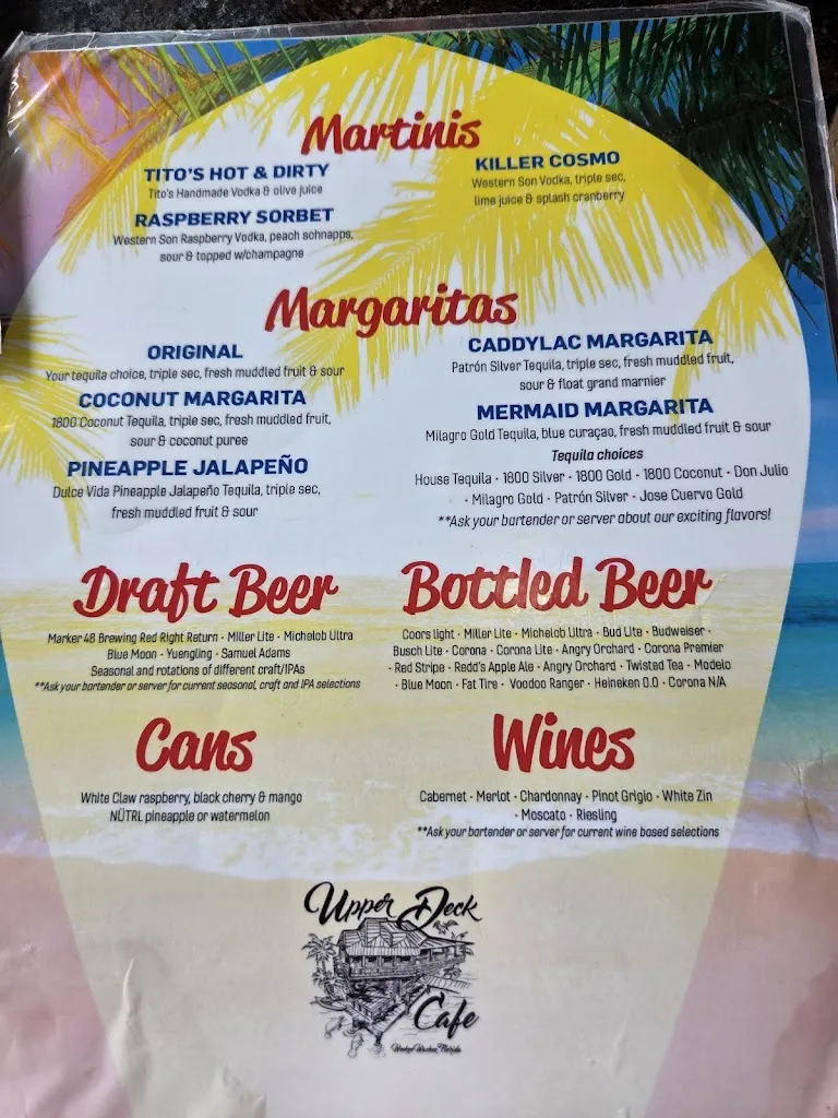 Menu_Upper Deck Cafe_Spring Hill, FL_image_old_2