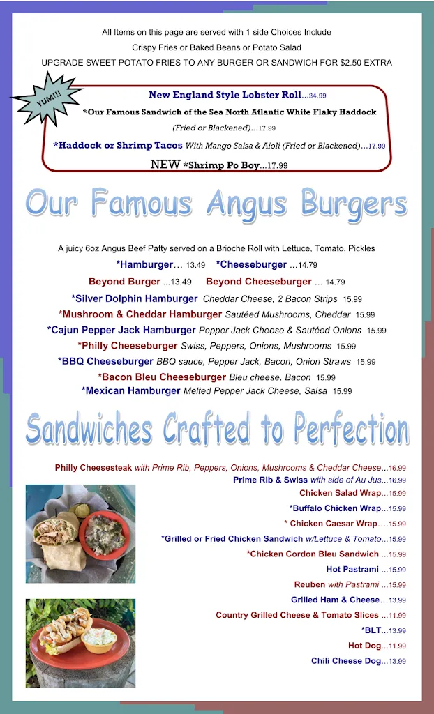 Menu_Silver Dolphin Restaurant_Hernando Beach, FL_image_old_3