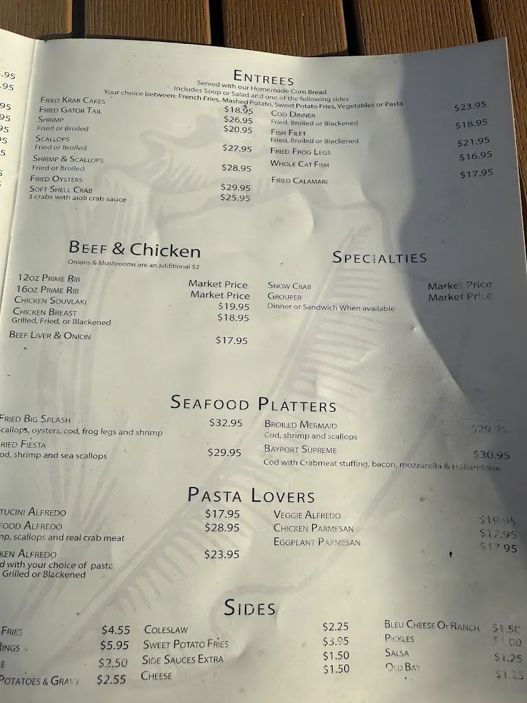 Menu_Bayport Inn_Spring Hill, FL_image_old_2