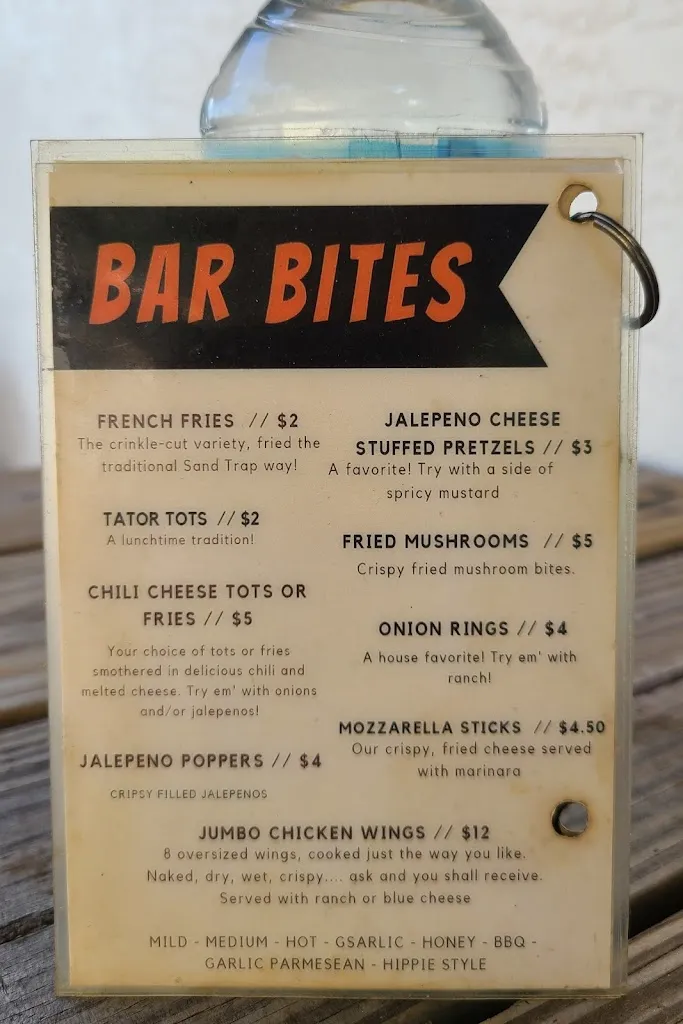 Menu_Sand Trap Bar & Grill_Spring Hill, FL_image_old_1