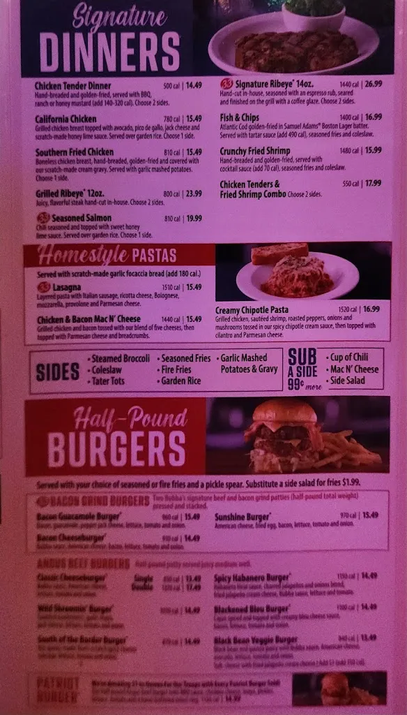 Menu_Bubba's 33_Wesley Chapel, FL_image_old_3