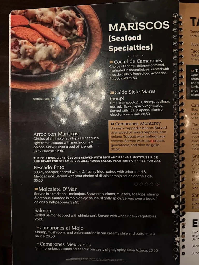 Menu_Azteca D'Oro Wesley Chapel_Wesley Chapel, FL_image_old_1