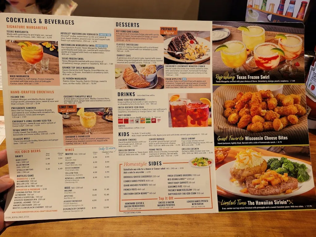 Menu_Cheddar's Scratch Kitchen_Lutz, FL_image_old_1