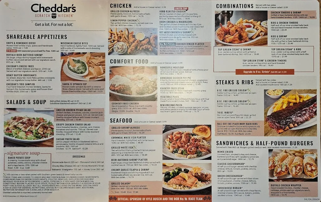 Menu_Cheddar's Scratch Kitchen_Lutz, FL_image_old_2