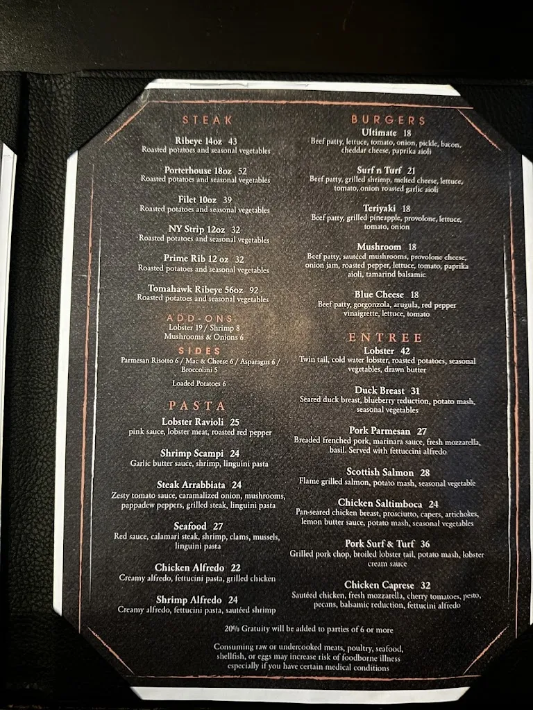 Menu_Dabeno's Bistro_Williston, ND_image_old_2