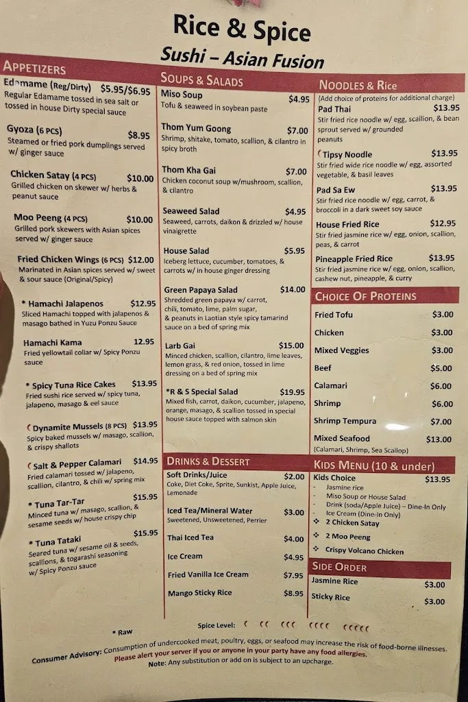 Menu_Rice & Spice_Tampa, FL_image_old_2