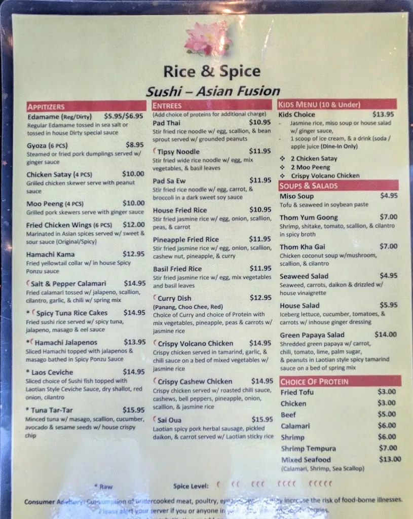 Menu_Rice & Spice_Tampa, FL_image_old_3