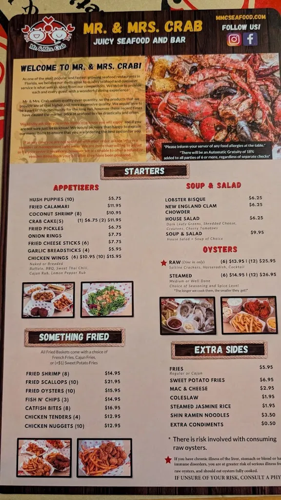 Menu_Mr. & Mrs. Crab Westchase_Tampa, FL_image_old_2