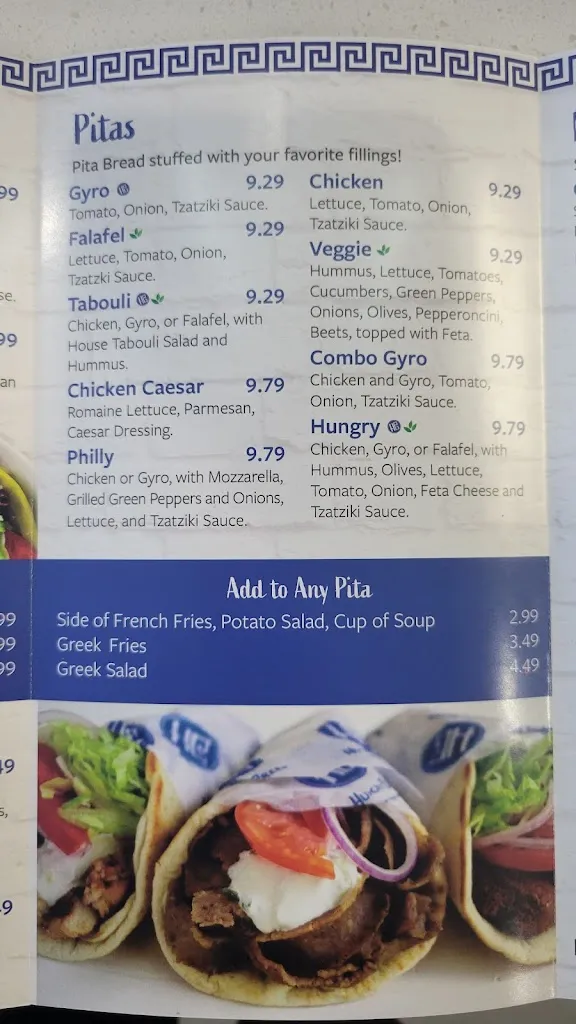 Menu_The Hungry Greek_Tampa, FL_image_old_2